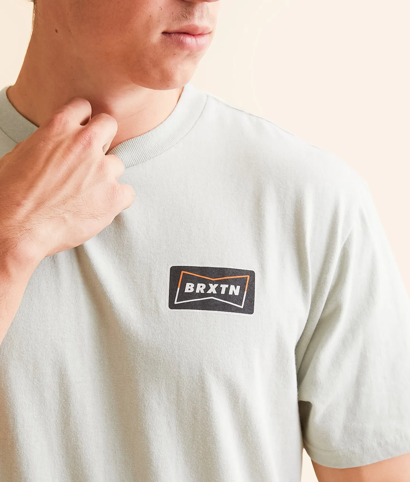 Graphic T-Shirts | Brixton Missouri T-Shirt Mineral Gray