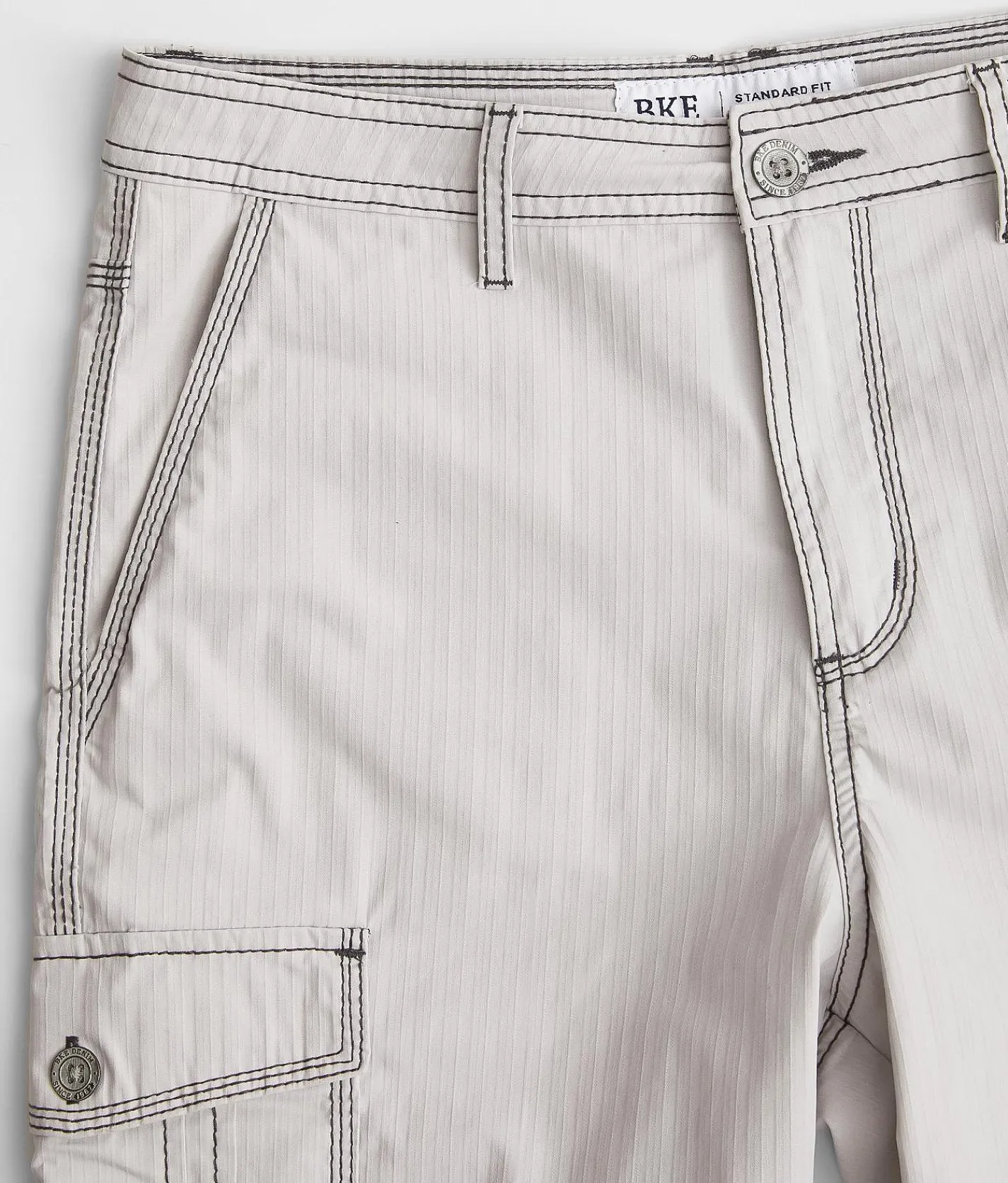 Bottoms | BKE Mitchell Cargo Stretch Short Smoke