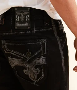 Bottoms|Shorts | Rock Revival Mitchell 12" Stretch Short Mitchell H202