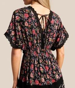 Dresses | Willow & Root Mixed Floral Maxi Dress Black Multi