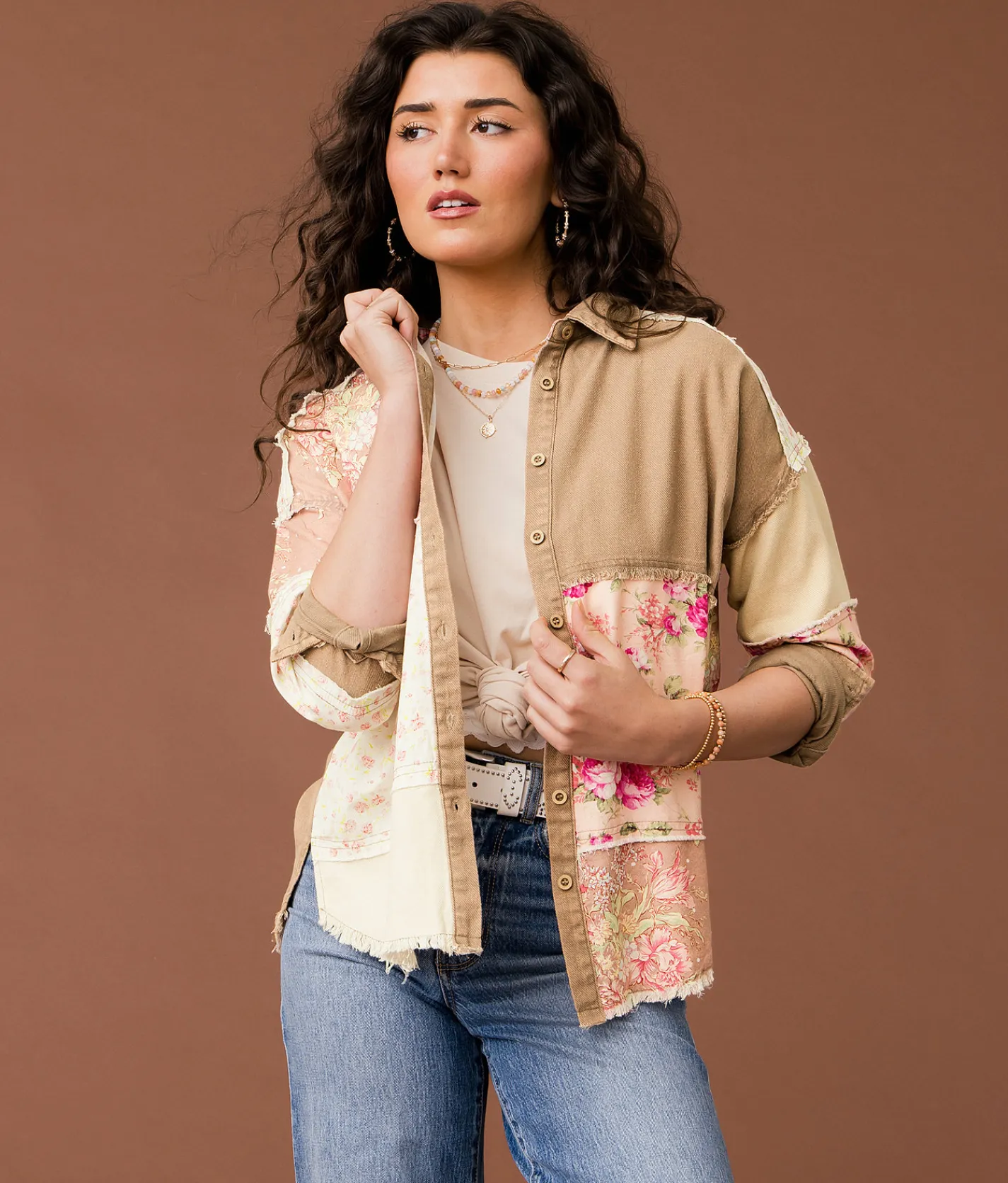 Tops | Gimmicks Mixed Floral Shirt Assorted