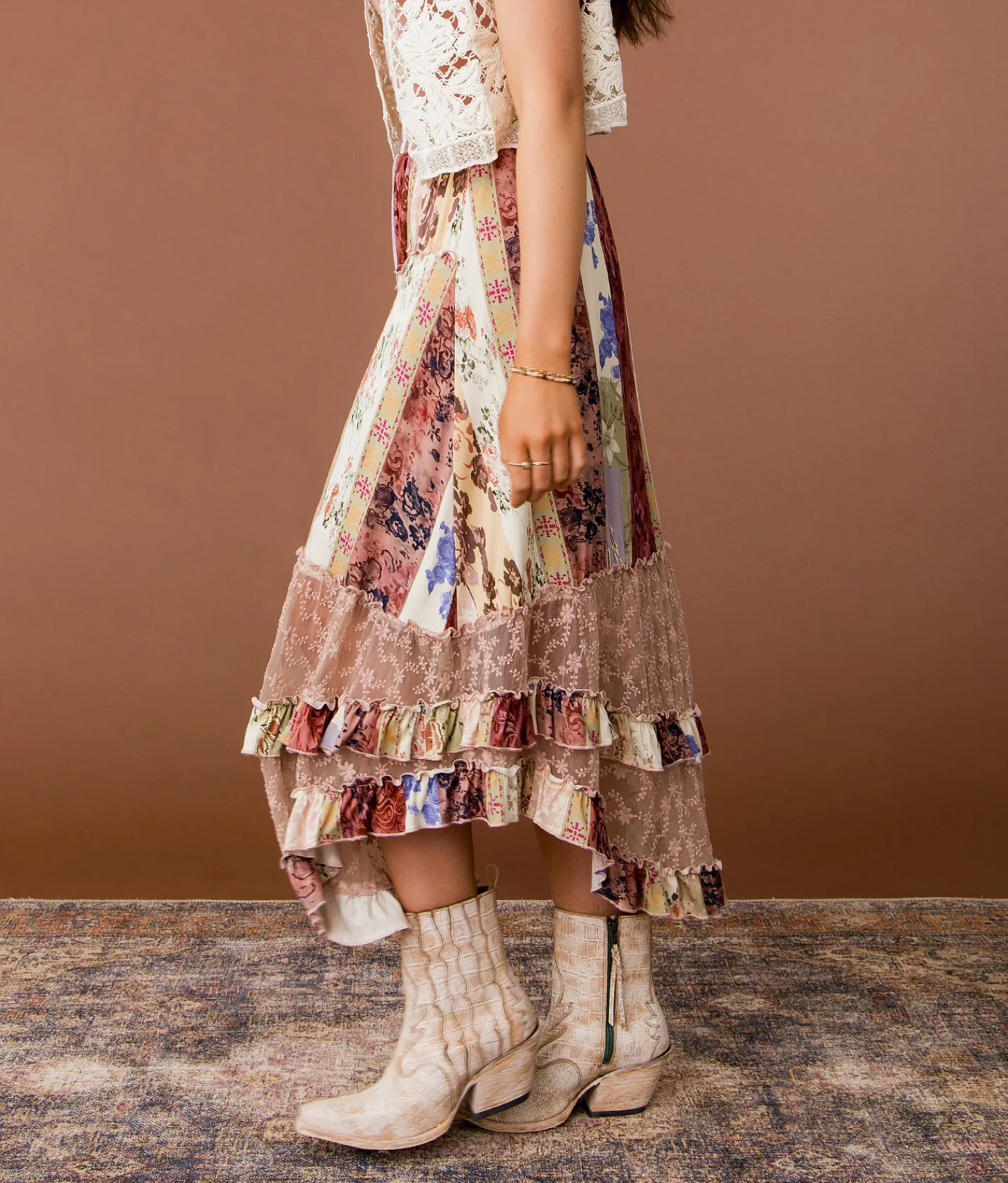Gimmicks Mixed Print Maxi Skirt Multi Outlet