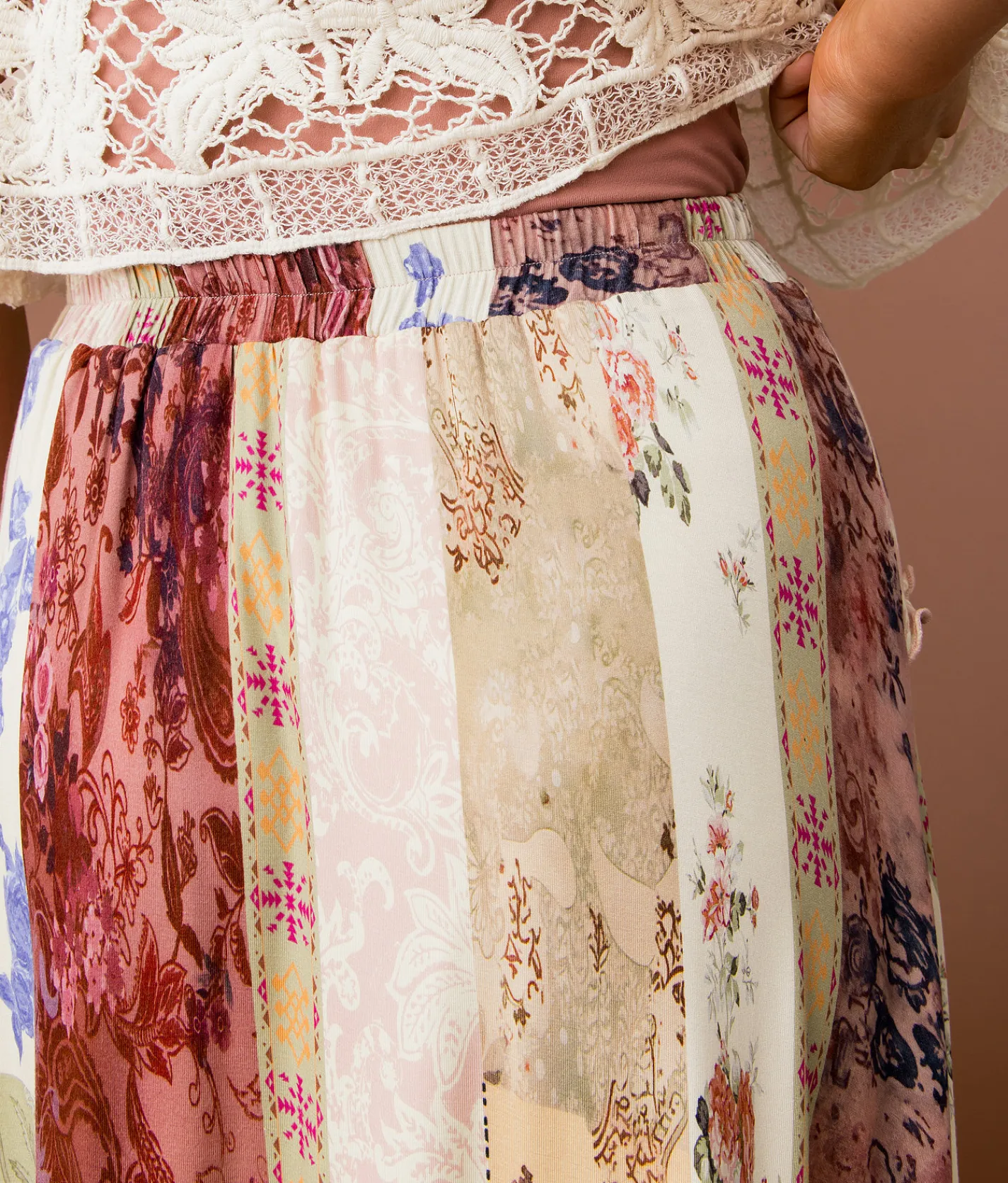Gimmicks Mixed Print Maxi Skirt Multi Outlet