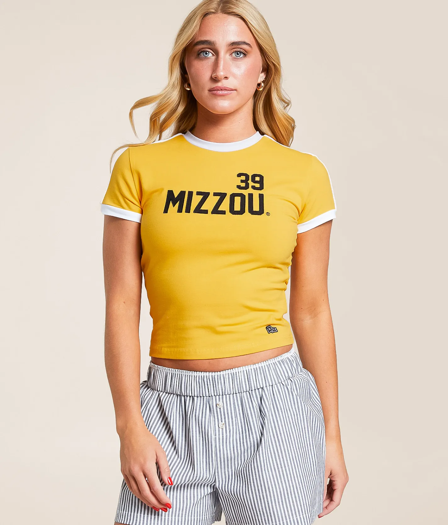 Tops | HYPE AND VICE Mizzou Tigers Baby Cropped T-Shirt Mustard