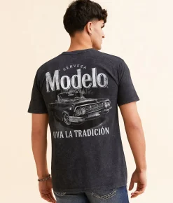 Graphic T-Shirts | Changes Modelo Chromatic Rider T-Shirt Black Mineral Wash
