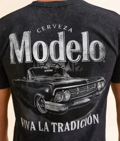 Graphic T-Shirts | Changes Modelo Chromatic Rider T-Shirt Black Mineral Wash