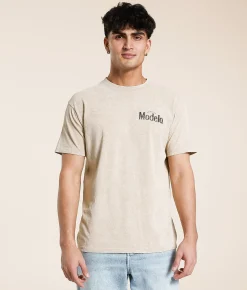 Graphic T-Shirts | Changes Modelo Cowboy Rope T-Shirt Beige Mineral Wash