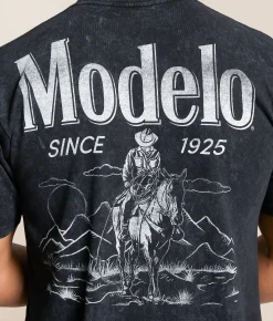 Tops|Graphic T-Shirts | Changes Modelo Cowboy Sunshine T-Shirt Black Mineral Wash
