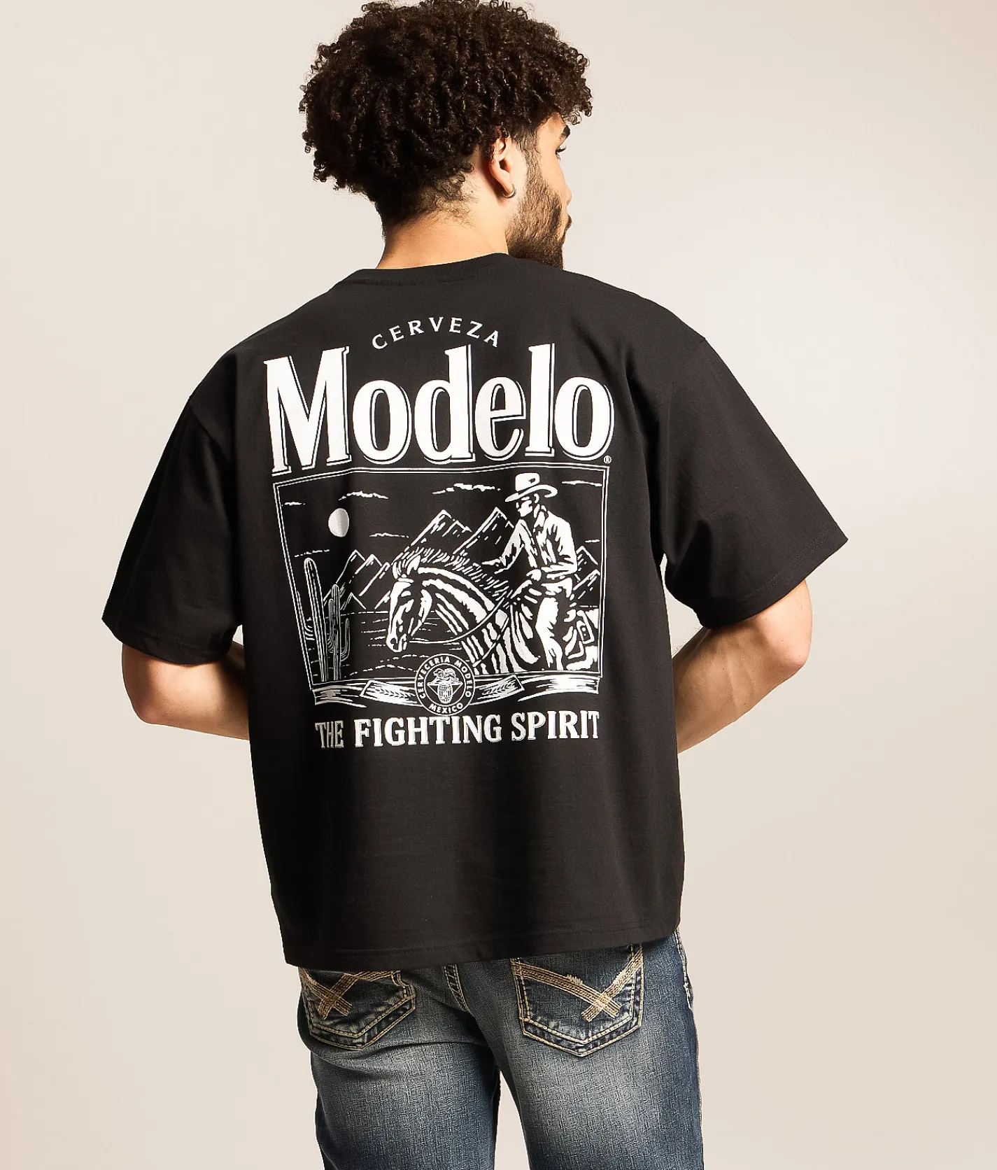 Tops | Changes Modelo Framed Cowboy T-Shirt Black
