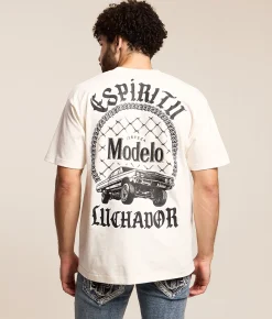 Ripple Junction® Modelo Low Rider T-Shirt Vintage White