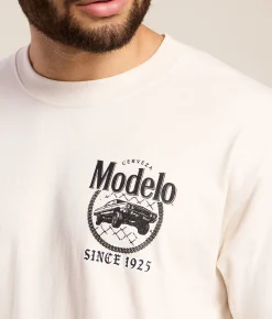 Graphic T-Shirts | Ripple Junction® Modelo Low Rider T-Shirt Vintage White