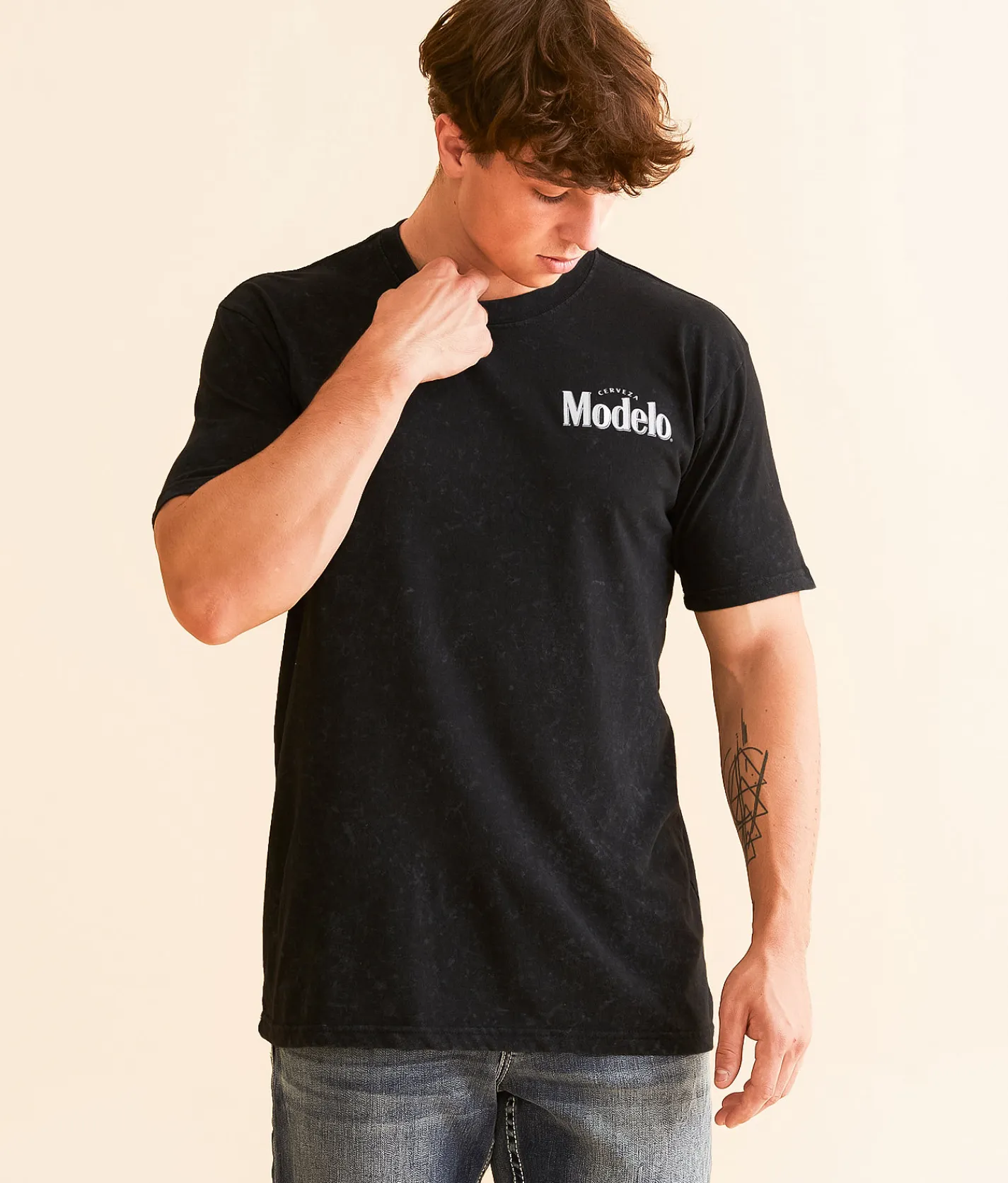Tops|Graphic T-Shirts | Changes Modelo Skulls T-Shirt Black Mineral Wash
