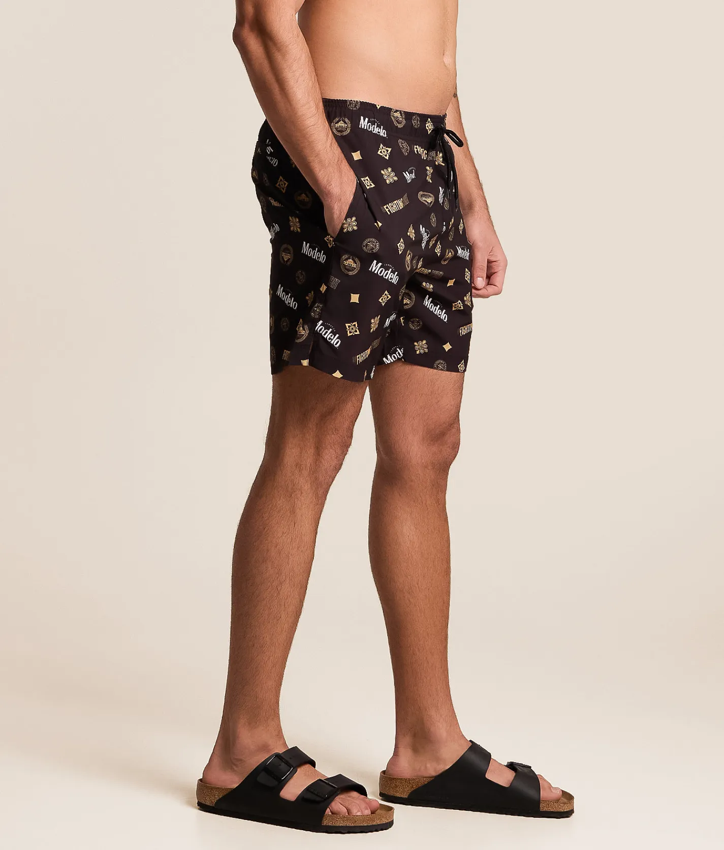 Bioworld Modelo Stretch Swim Trunks Black Outlet