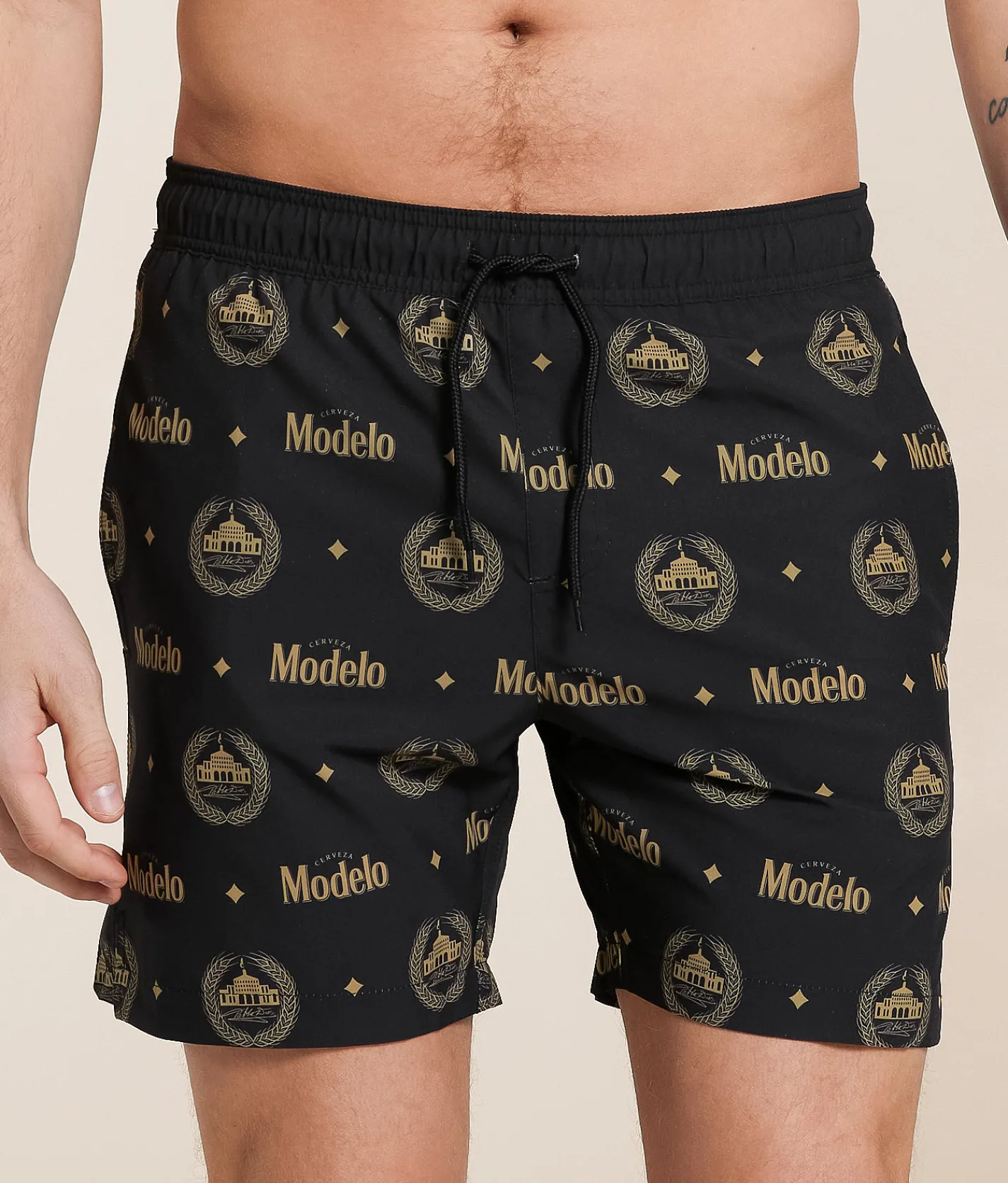 Swimwear | Bioworld Modelo Stretch Swim Trunks Black