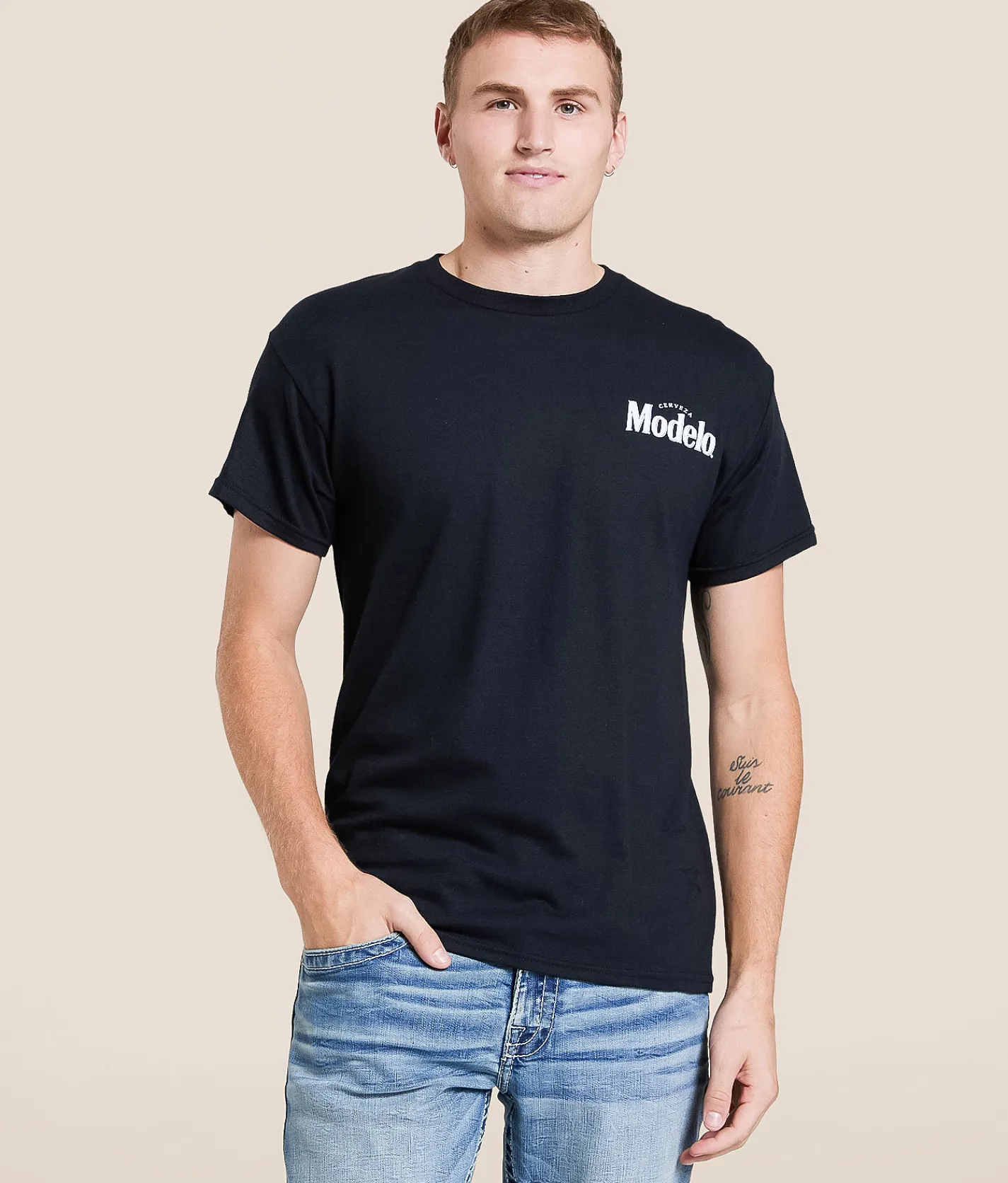 Tops|Graphic T-Shirts | JEDCo Modelo Sugar Skull T-Shirt Black