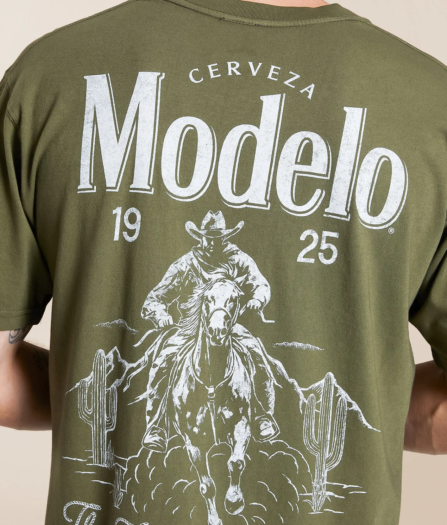 Changes Modelo Text Rope T-Shirt Sage Outlet