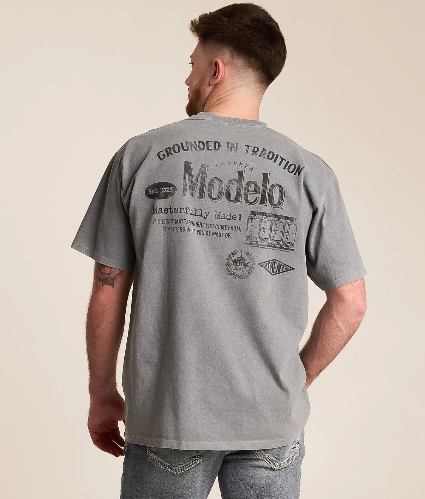 tee luv Modelo Tradition T-Shirt Storm Grey Pigment Discount