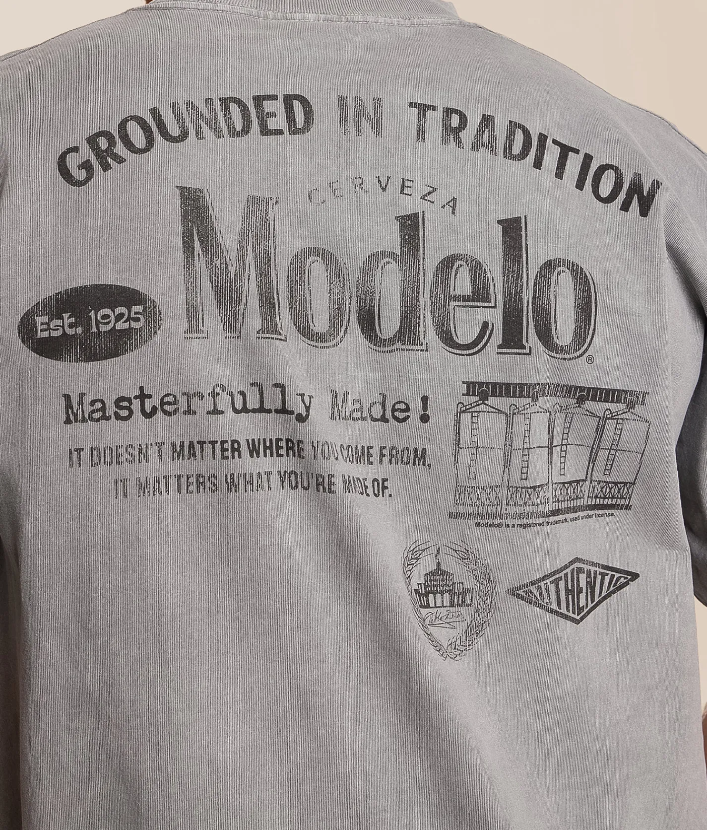 tee luv Modelo Tradition T-Shirt Storm Grey Pigment Discount