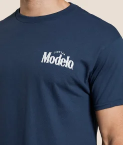 JEDCo Modelo Triple Sugar Skull T-Shirt Blue Dusk Outlet