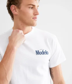 Changes Modelo Vintage Label T-Shirt White Best