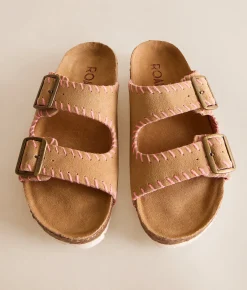 Shoes | Roan by Bed Stu Mode Whipstitch Leather Sandal Cream