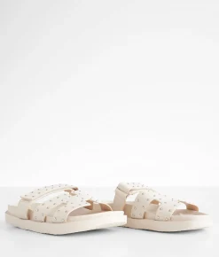 Shoes | Mata Modish Studded Sandal Nude