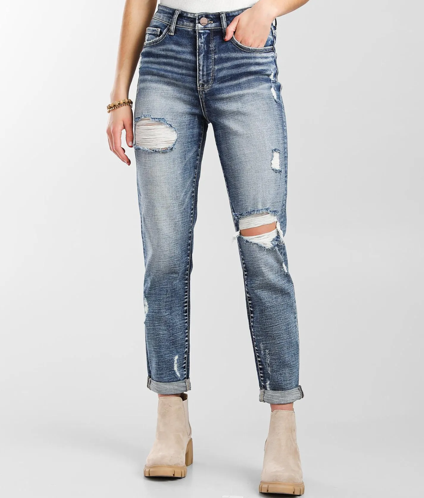 Jeans|Bottoms | BKE Mom Jean Rolak