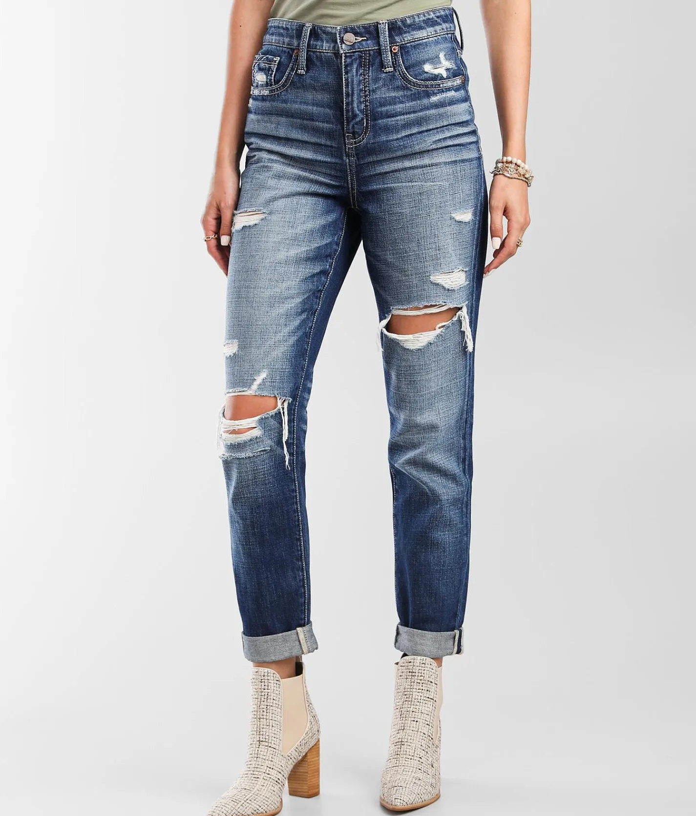 Buckle Black Mom Jean Nepal Clearance