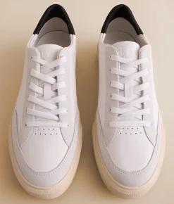 Activewear|Shoes | CLAE Monroe Leather Sneaker White Leather Black
