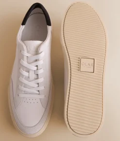 Activewear|Shoes | CLAE Monroe Leather Sneaker White Leather Black