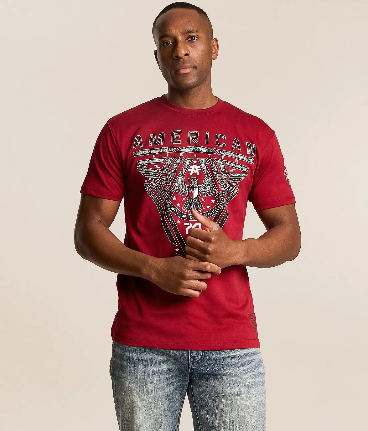 Tops|Graphic T-Shirts | American Fighter Monrovia T-Shirt Scooter Rhubarb