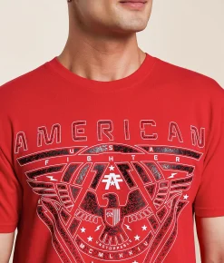 American Fighter Monrovia T-Shirt Red Reactive Sale