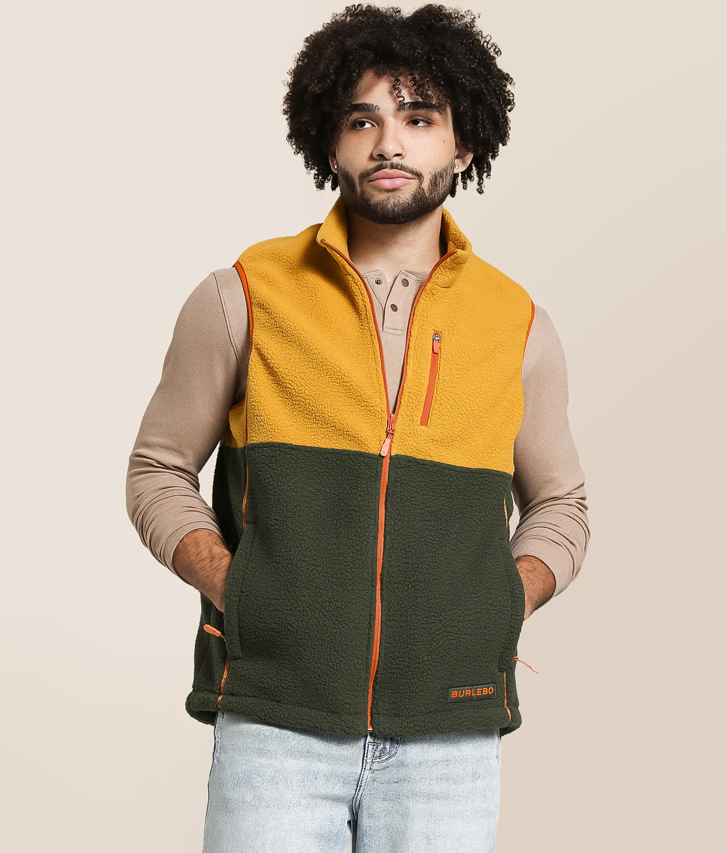 Coats & Jackets | BURLEBO Montana Sherpa Vest Timber