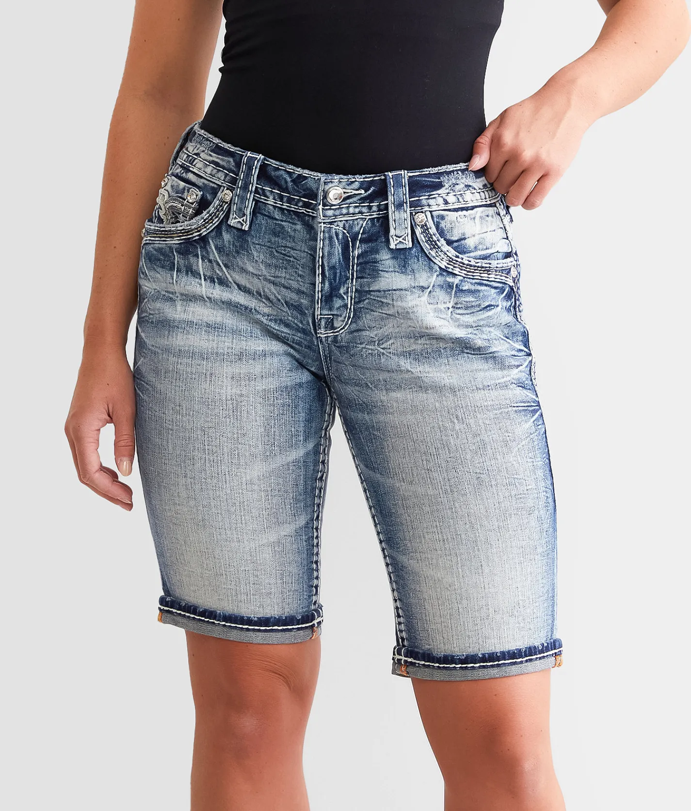 Rock Revival Montara Easy Bermuda Stretch Short Montara EM201 Online