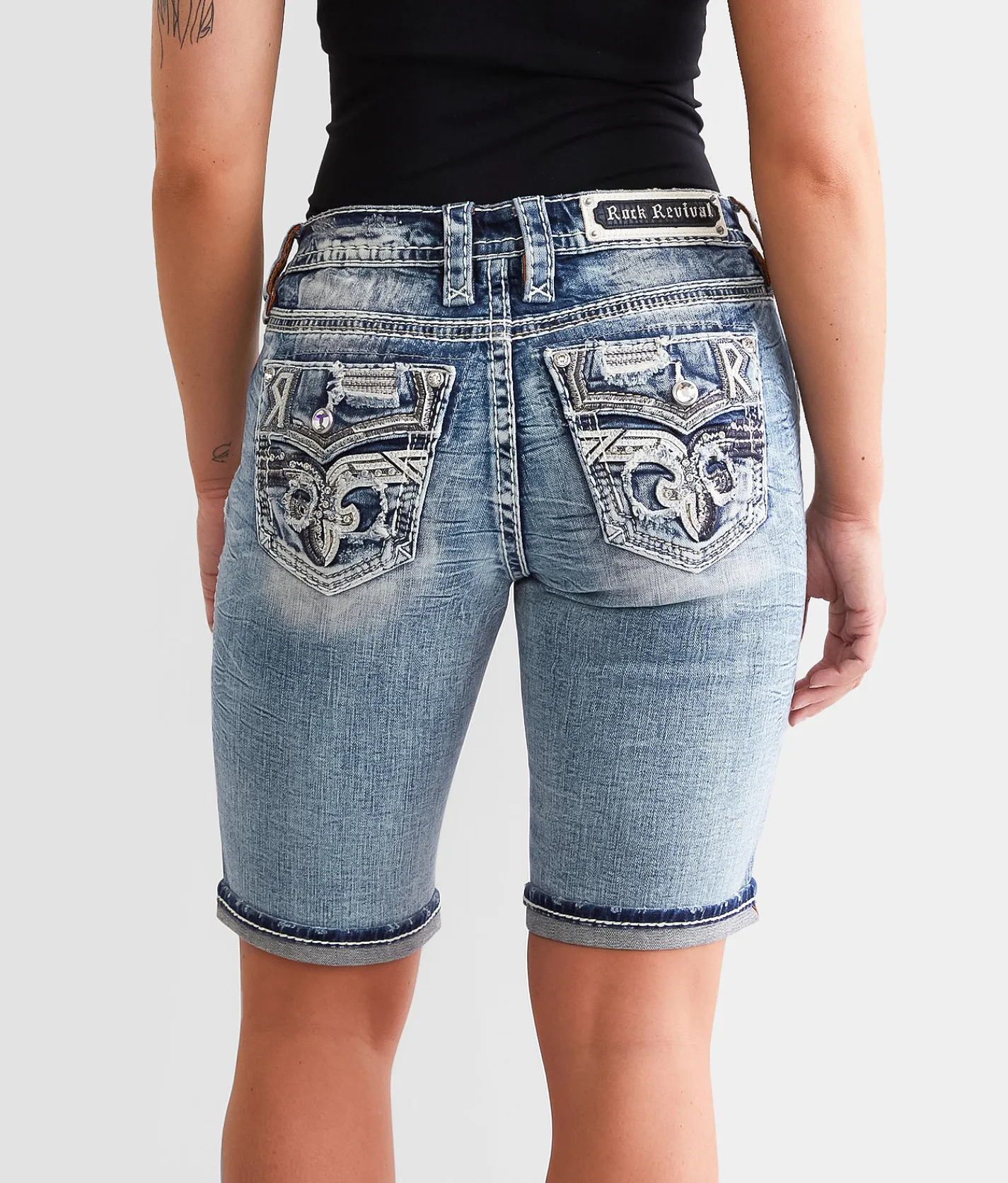 Rock Revival Montara Easy Bermuda Stretch Short Montara EM201 Online
