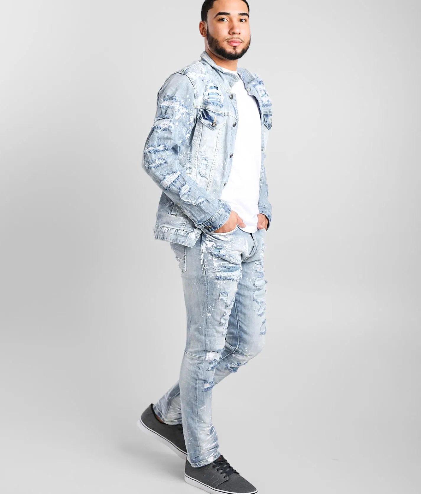 Smoke Rise® Montauk Taper Stretch Jean Montauk Blue