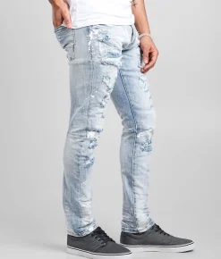 Smoke Rise® Montauk Taper Stretch Jean Montauk Blue