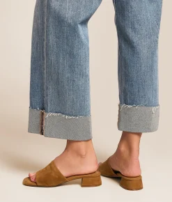 Shoes | Steve Madden Montgomery Heeled Sandal Chestnut Suede