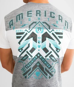 Graphic T-Shirts | American Fighter Montross T-Shirt Heather Grey White