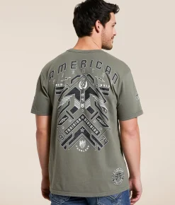 Graphic T-Shirts | American Fighter Montross T-Shirt Moonmist