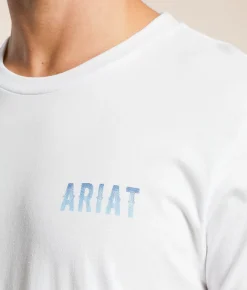 Graphic T-Shirts | Ariat Monument Knit T-Shirt White