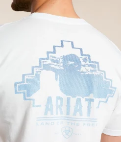 Graphic T-Shirts | Ariat Monument Knit T-Shirt White