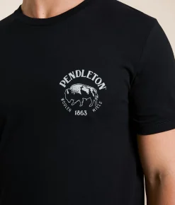 Graphic T-Shirts | Pendleton Moonlight Bison T-Shirt Black