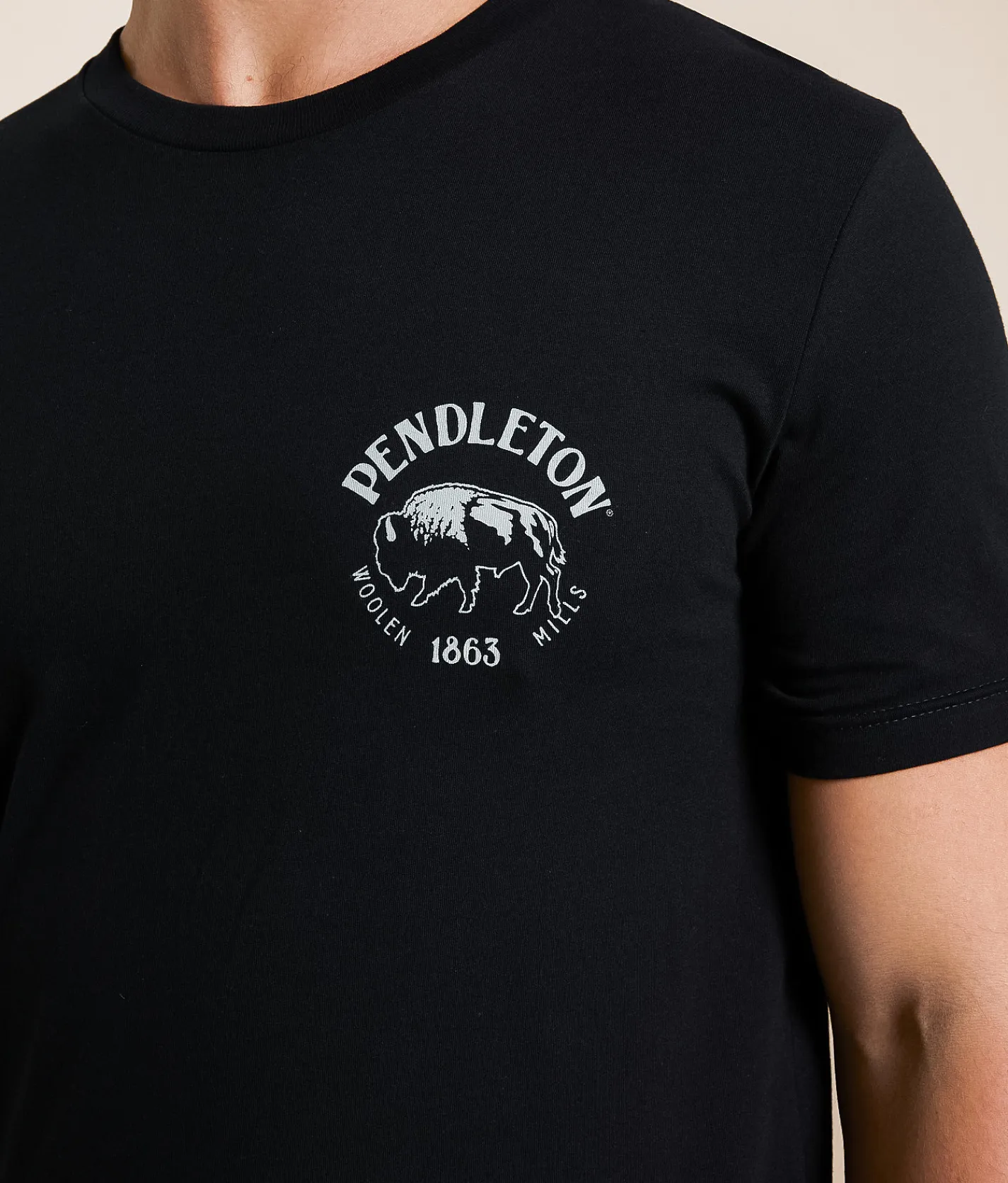 Graphic T-Shirts | Pendleton Moonlight Bison T-Shirt Black