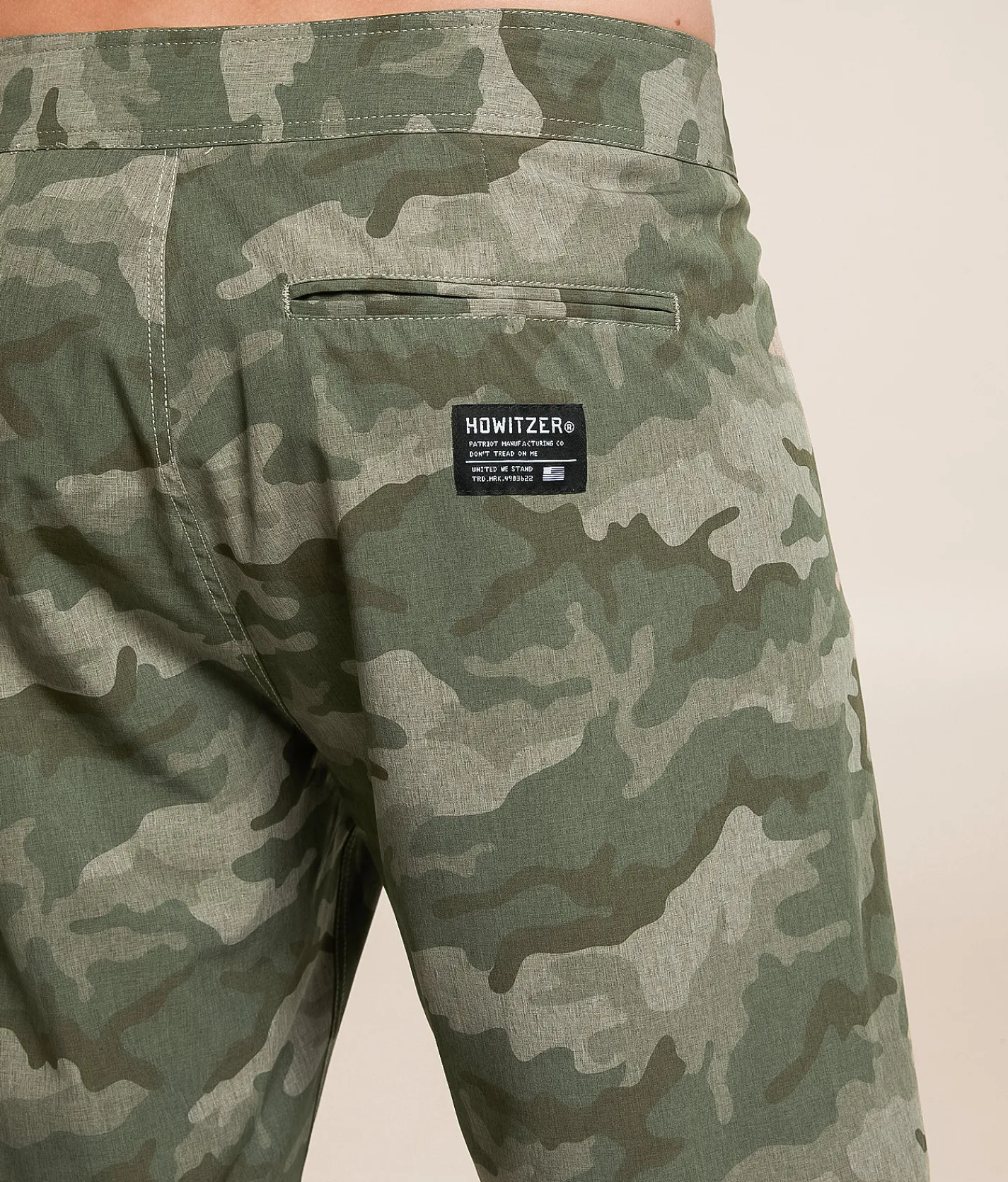 Howitzer Camo Stretch Boardshort Moonmist Hot
