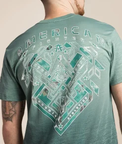 American Fighter Morada T-Shirt Gray Mist Trellis Discount