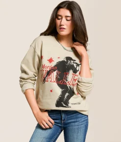 Bravado Morgan Wallen Oversized Band Pullover Sand Outlet