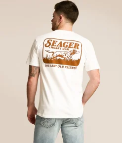 Seager Mossy Oak Bird Dog T-Shirt White Sale