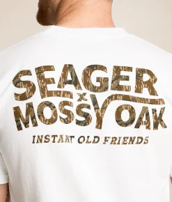 Seager Mossy Oak I.O.F. T-Shirt White Best