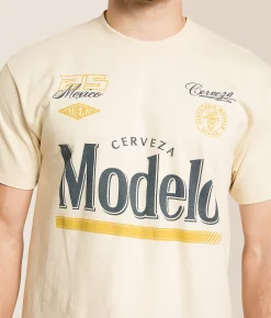 Ripple Junction® Moto Logo Vintage T-Shirt Cream Hot